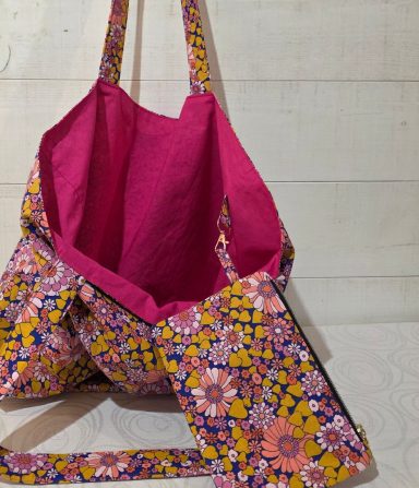 sac cabs fleuri Sac cabas fleuri